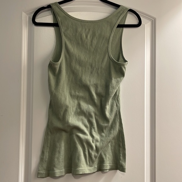Massimo green with gold stones tank top large - Picture 3 of 3